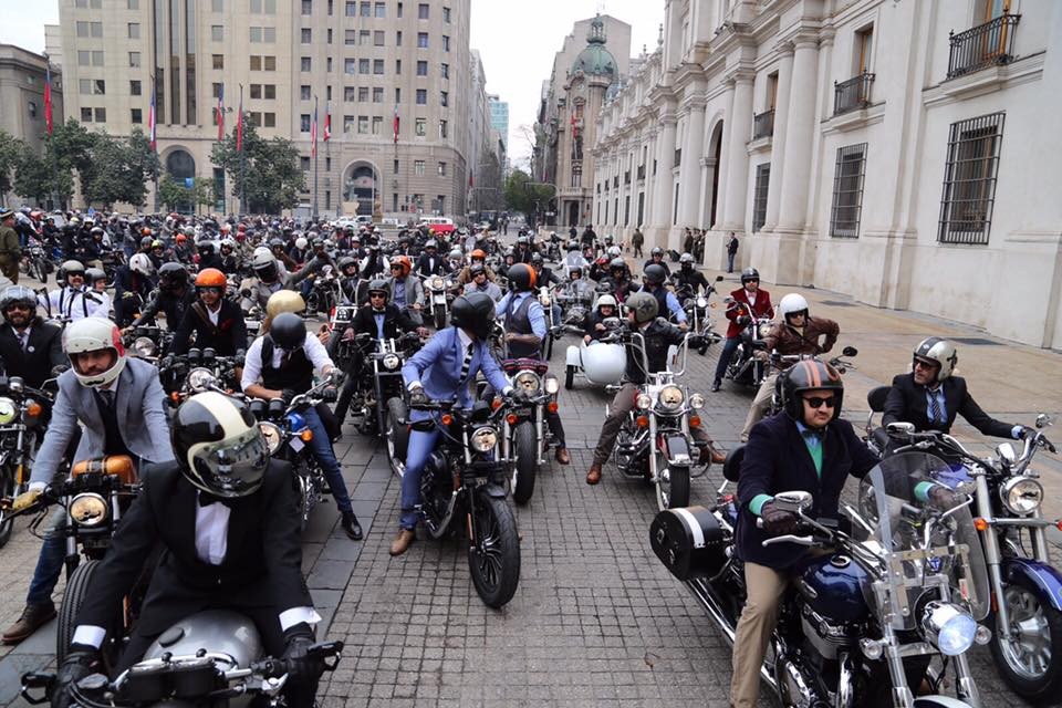 Más de 250 motos en The Distinguished Gentleman''s Ride Santiago 2015